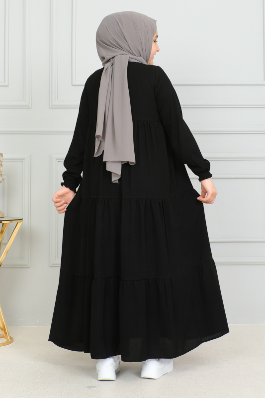 3 KATLI ÇOCUK FERACE Siyah - 4002 - 5