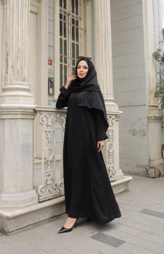 ALÂ ABAYA Siyah - 1008 - 11