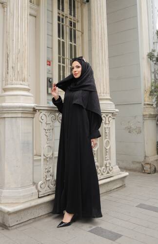 ALÂ ABAYA Siyah - 1008 - 12