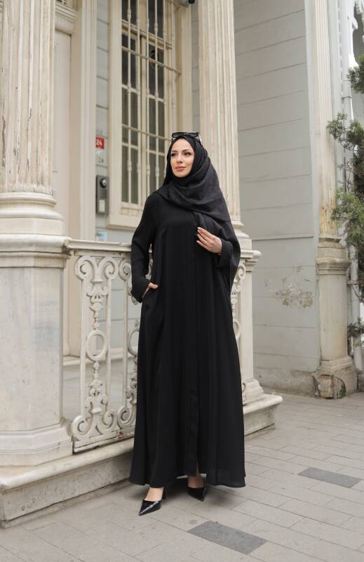 ALÂ ABAYA Siyah - 1008 - 13