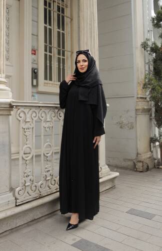 ALÂ ABAYA Siyah - 1008 - 15