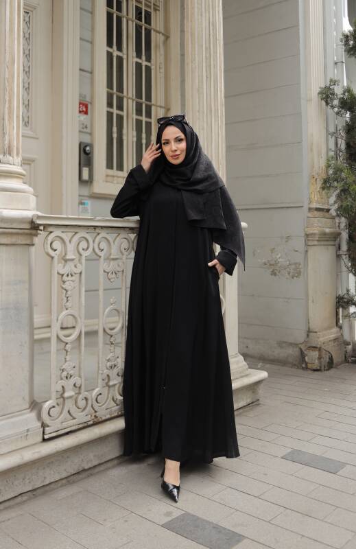 ALÂ ABAYA Siyah - 1008 - 17