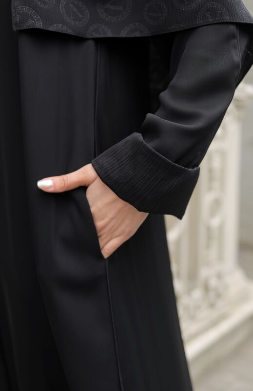 ALÂ ABAYA Siyah - 1008 - 10