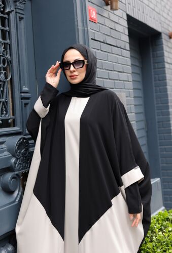 Almila Medine İpeği Elbise & Kimono Ekru - 1003 - 9