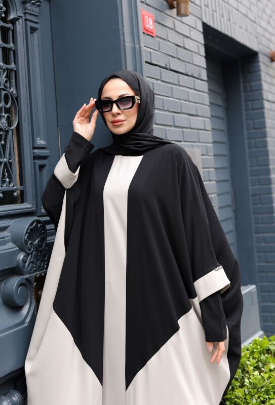 Almila Medine İpeği Elbise & Kimono Ekru - 1003 - 9