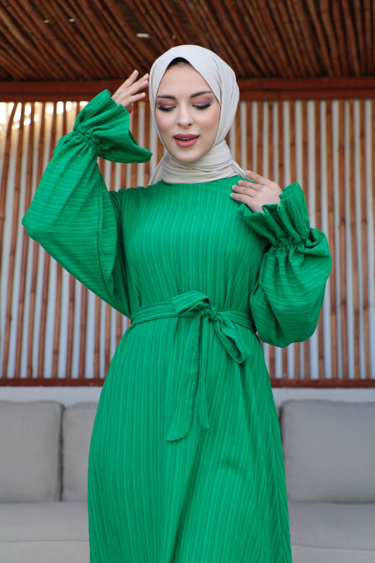 Alora Elbise Yeşil - 2445 - 4