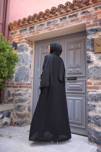 Anne Dantelli Taşlı -Siyah 9008 - 5