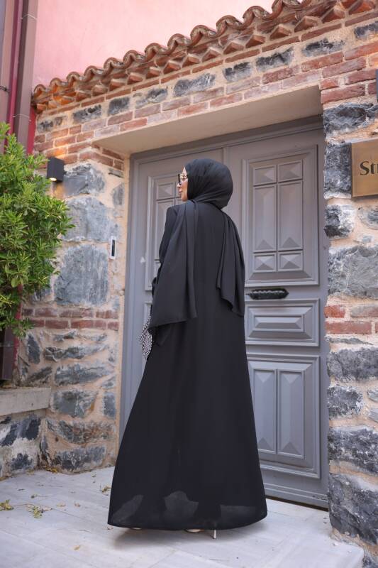 Anne Dantelli Taşlı -Siyah 9008 - 5