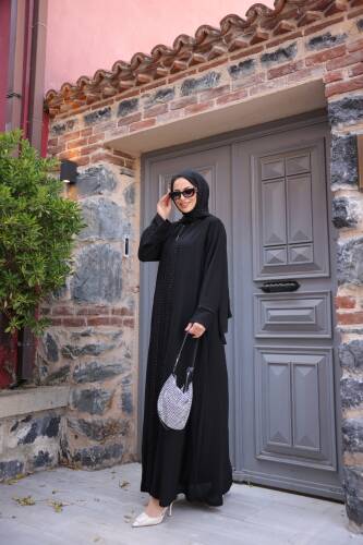 Anne Dantelli Taşlı -Siyah 9008 - 6