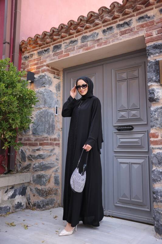 Anne Dantelli Taşlı -Siyah 9008 - 6
