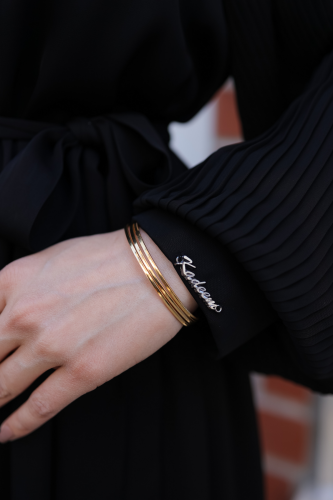 Aslım Abaya Siyah- 9034 - 7