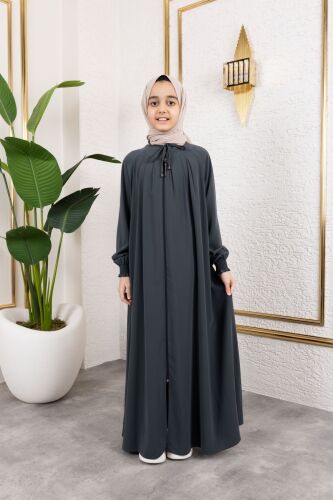 BAĞCIKLI PİLELİ ÇOCUK FERACE & Füme - 4007 - 7