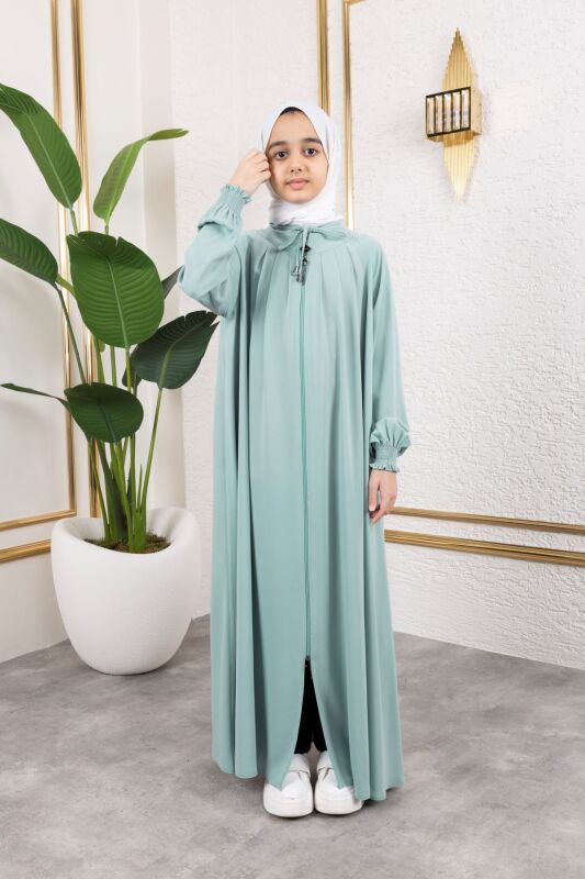 BAĞCIKLI PİLELİ ÇOCUK FERACE & Mint - 4007 - 7