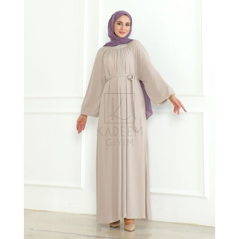 BAHAR ELBİSE & Bej - 2408 - 9