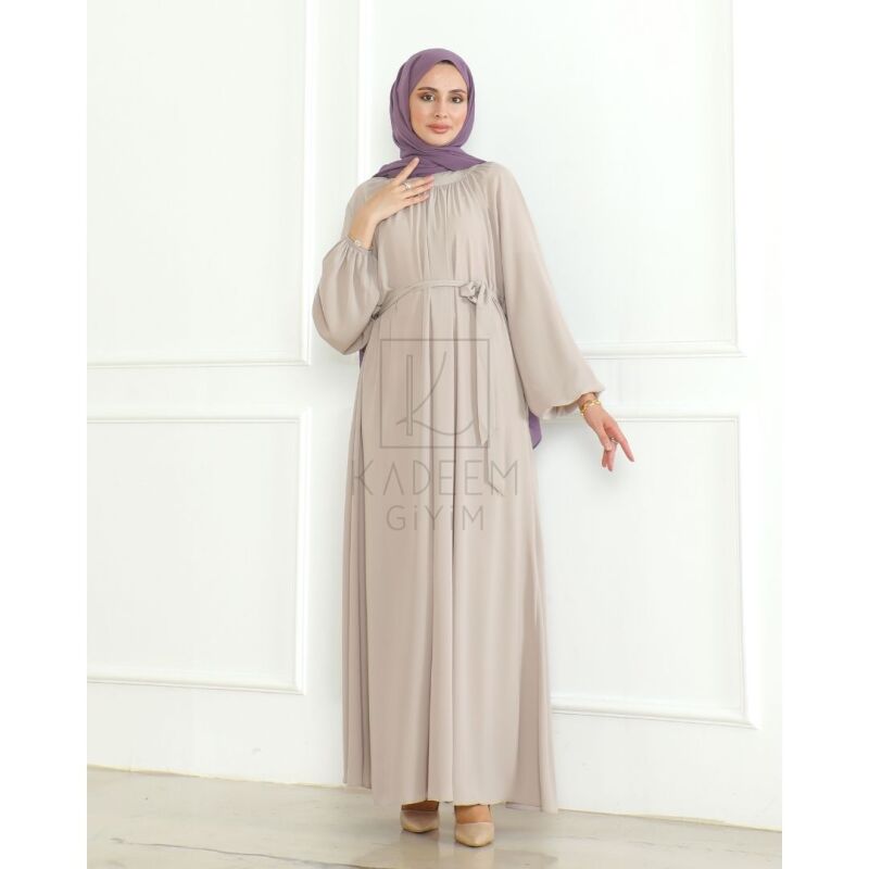 BAHAR ELBİSE & Bej - 2408 - 10