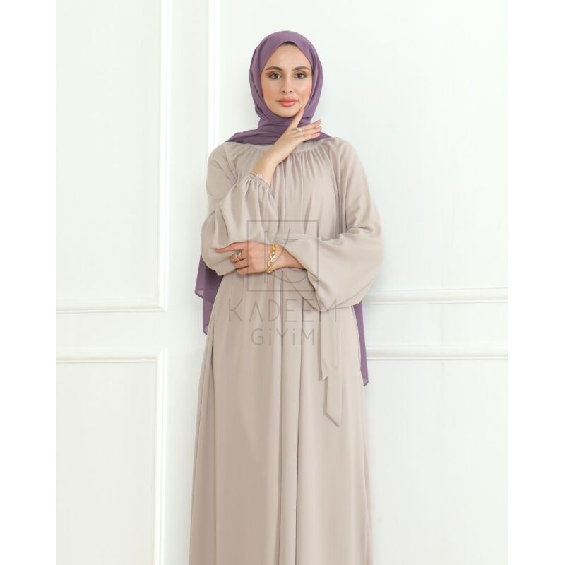 BAHAR ELBİSE & Bej - 2408 - 11