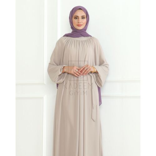 BAHAR ELBİSE & Bej - 2408 - 12