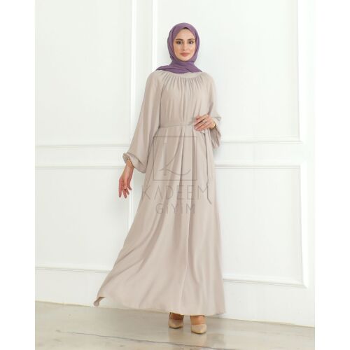 BAHAR ELBİSE & Bej - 2408 - 13
