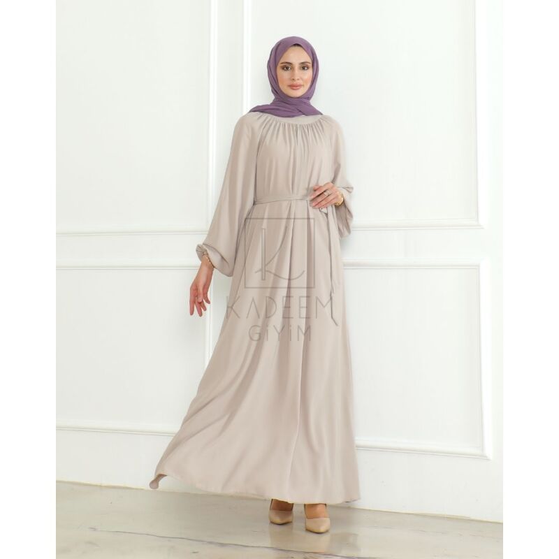 BAHAR ELBİSE & Bej - 2408 - 13