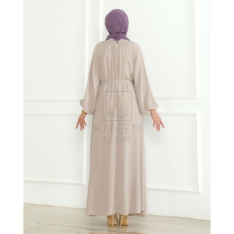 BAHAR ELBİSE & Bej - 2408 - 15