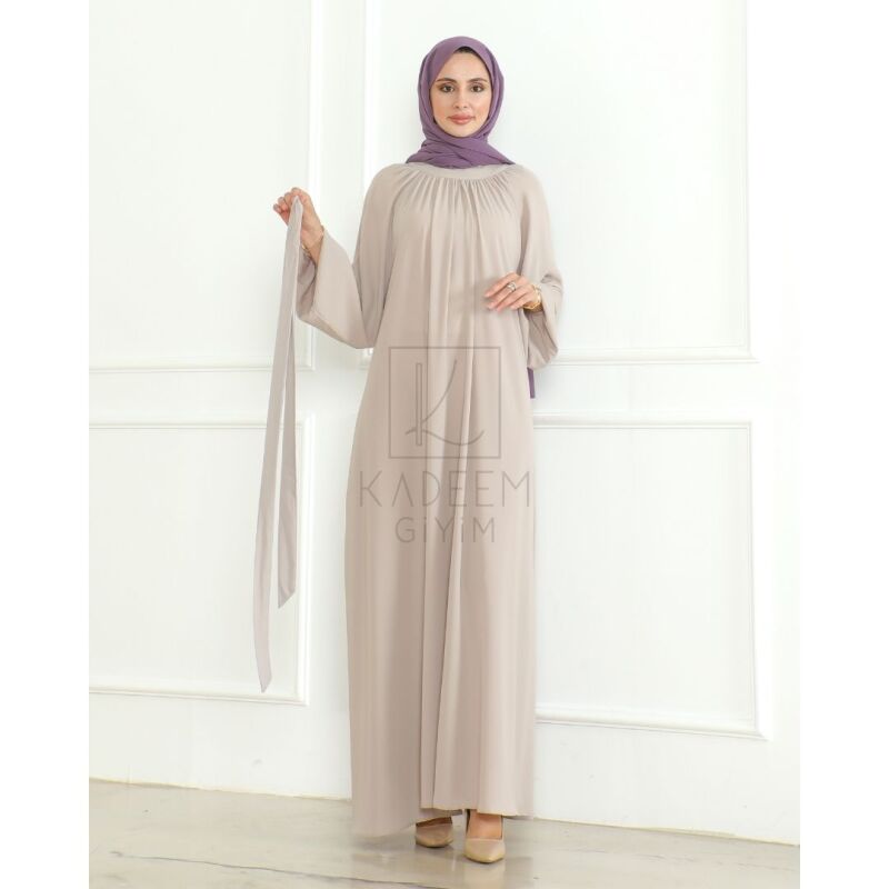 BAHAR ELBİSE & Bej - 2408 - 16
