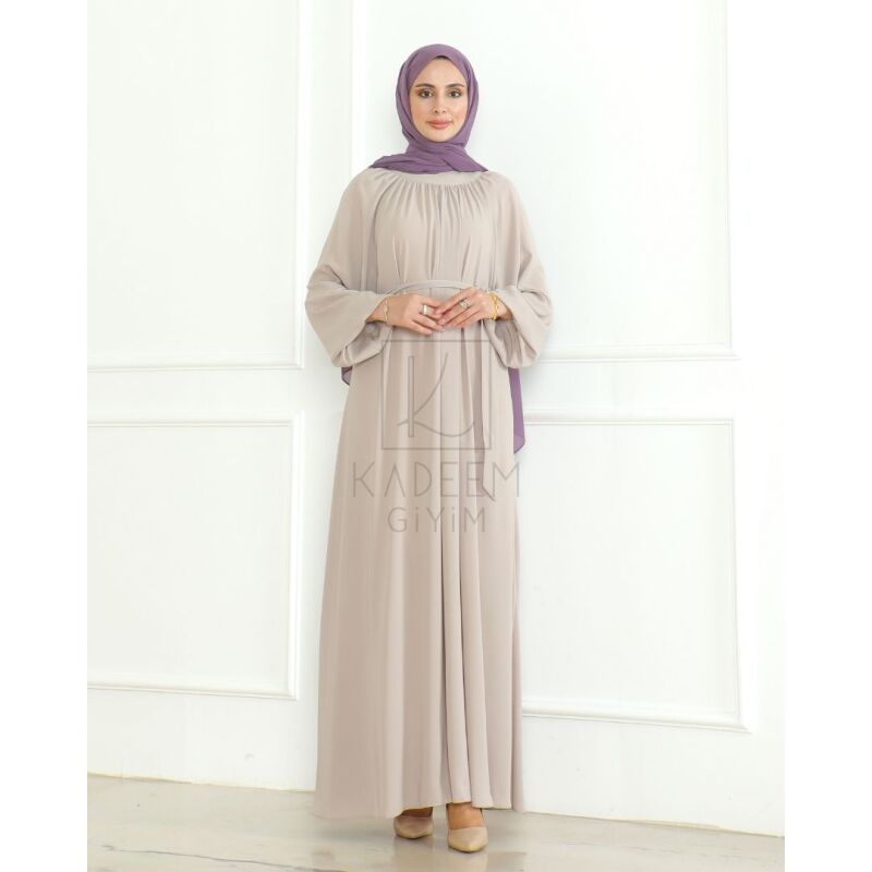 BAHAR ELBİSE & Bej - 2408 - 17