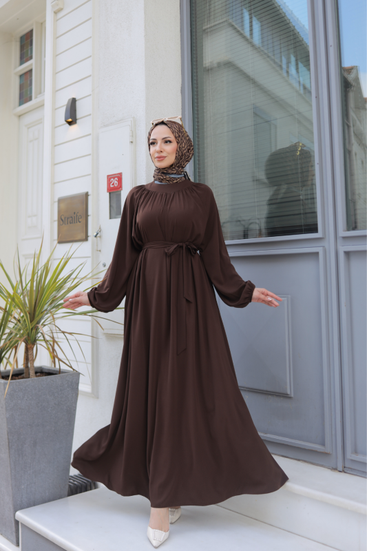 BAHAR ELBİSE & Kahvrengi - 2408 - 5