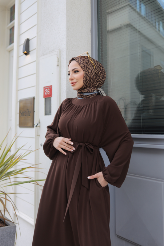 BAHAR ELBİSE & Kahvrengi - 2408 - 6