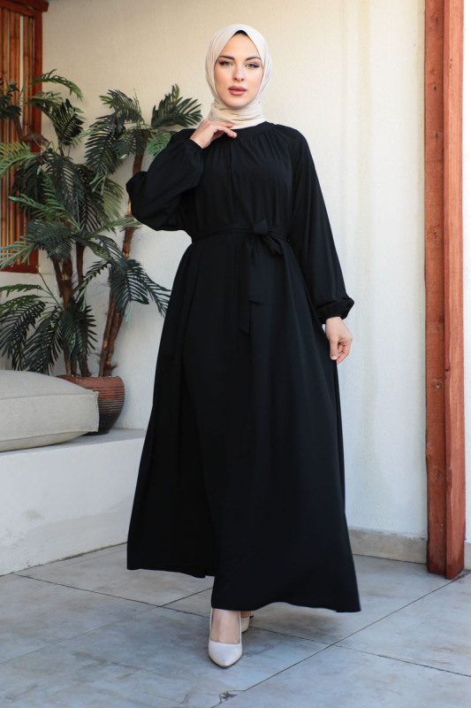 BAHAR ELBİSE & Siyah - 2408 - 20