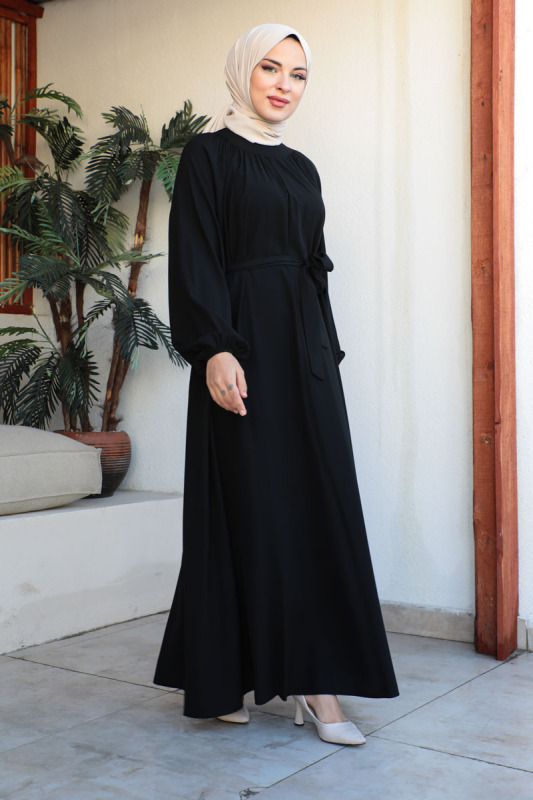 BAHAR ELBİSE & Siyah - 2408 - 22