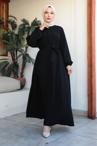 BAHAR ELBİSE & Siyah - 2408 - 40