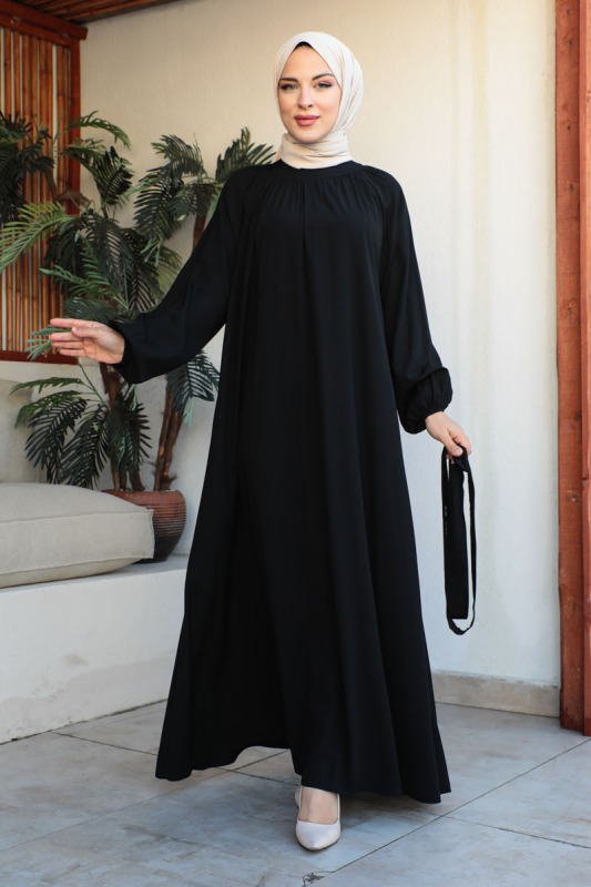BAHAR ELBİSE & Siyah - 2408 - 45