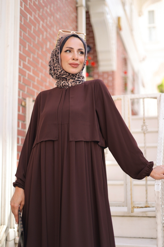 Belen Ferace Kahverengi - 9045 - 5