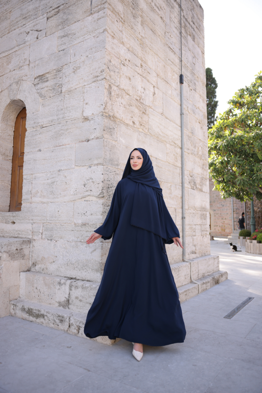 BERGÜZAR ABAYA & Lacivert - 9016 - 1