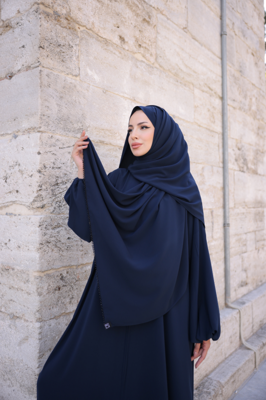 BERGÜZAR ABAYA & Lacivert - 9016 - 7
