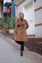 Mevira Moscov Kaşe Kaban Cappuccino