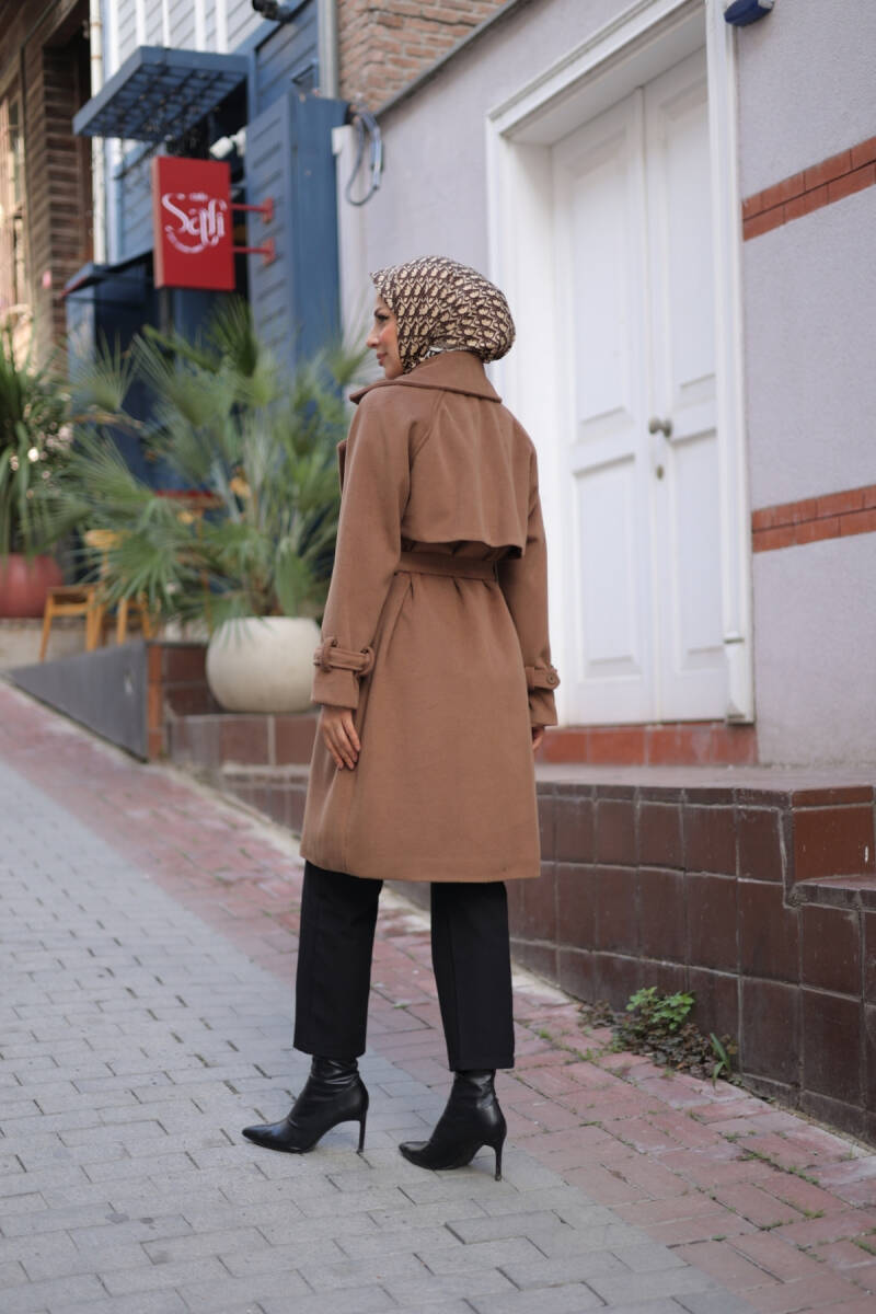 Mevira Moscov Kaşe Kaban Cappuccino