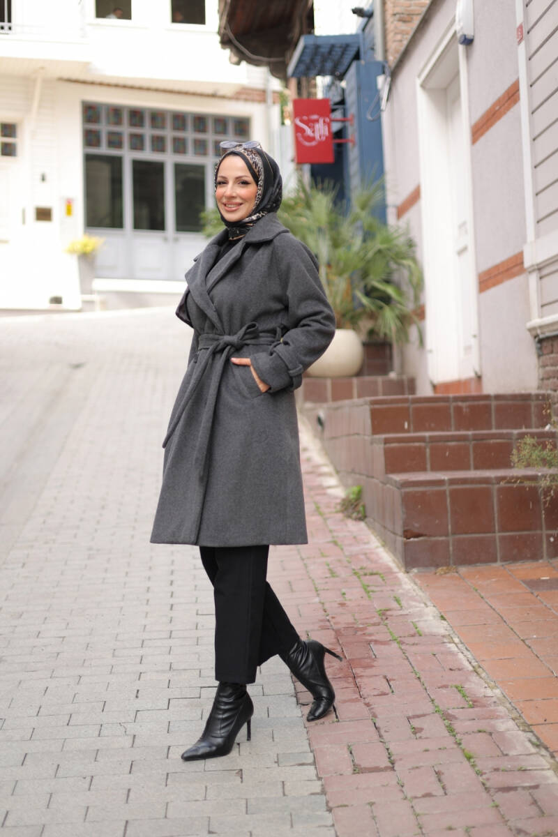 Mevira Moscov Kaşe Kaban Füme