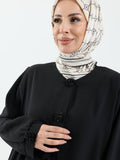 Fatma Buhara Taşlı Ferace Siyah