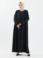Fatma Buhara Taşlı Ferace Siyah