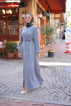Aslım Abaya Gri