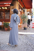 Aslım Abaya Gri