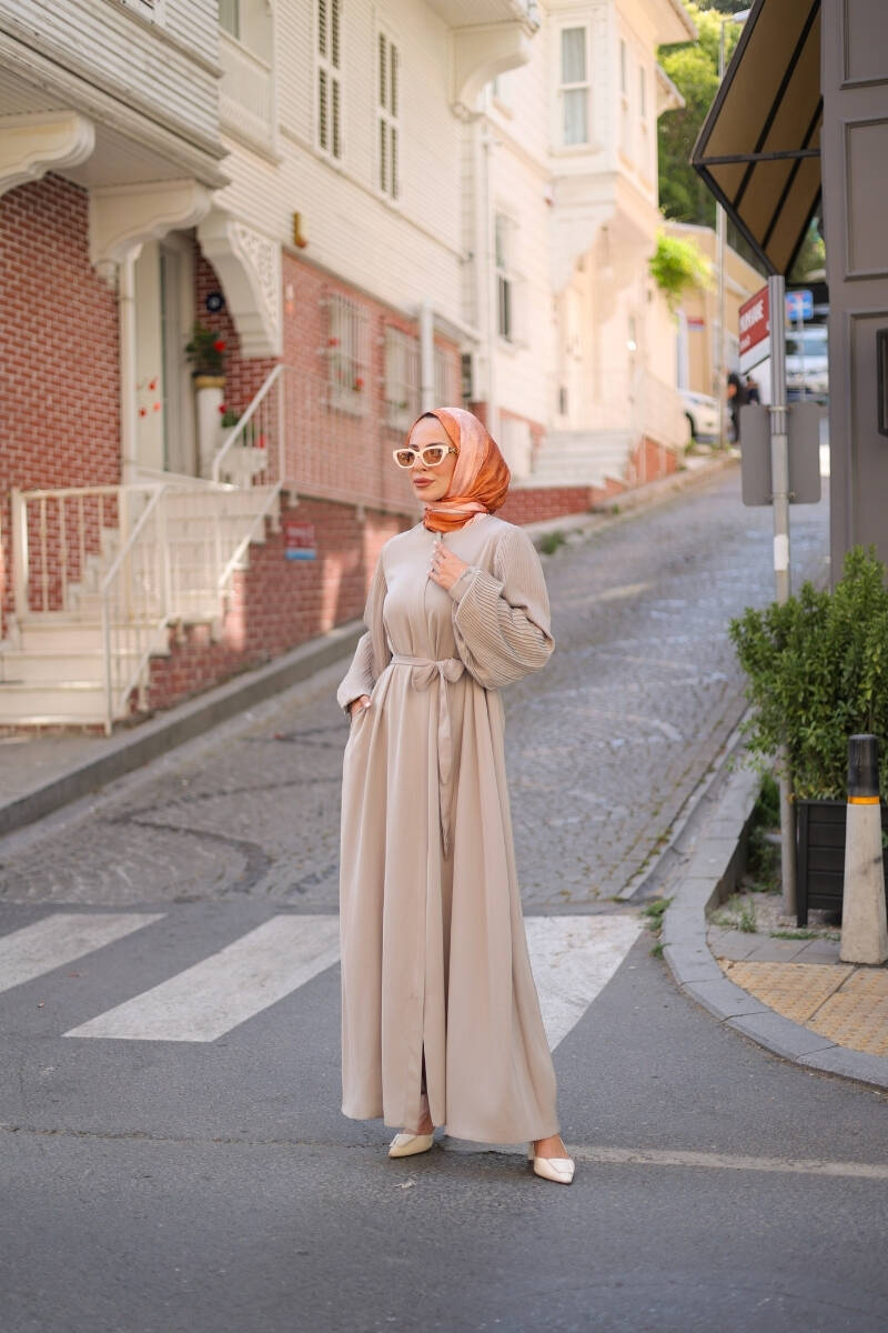 Aslım Abaya Bej