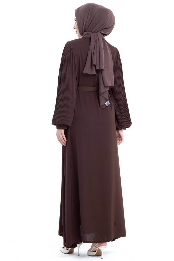 Aslım Abaya Kahverengi