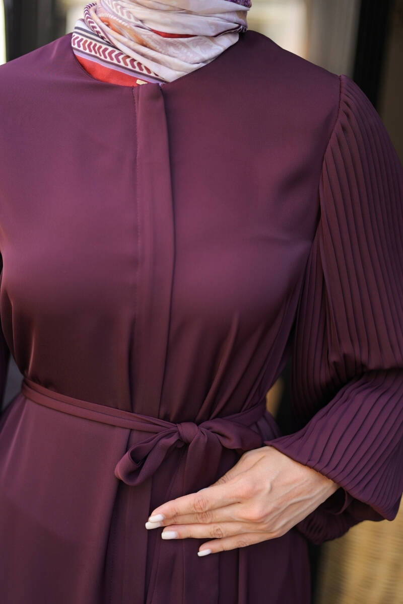 Aslım Abaya Bordo