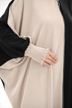 Yarasa Abaya Siyah Bej