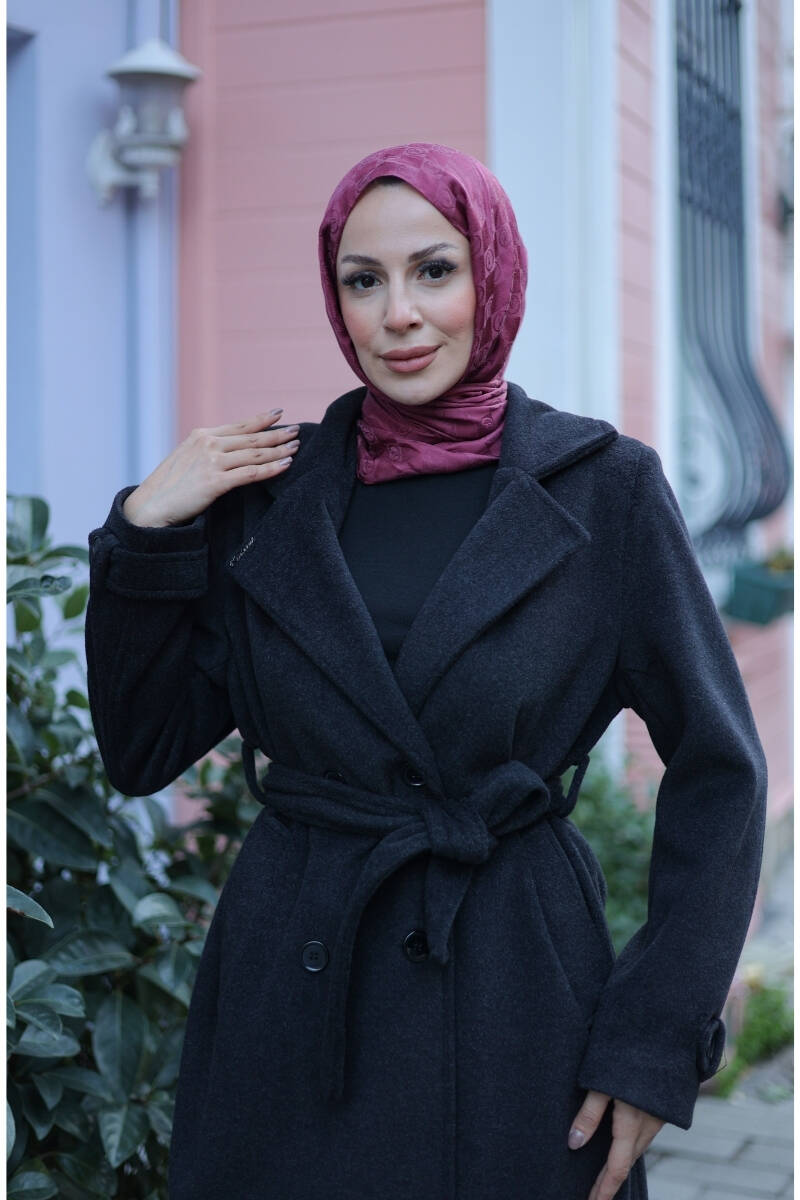 Elzem Moskov Kaşe Kaban Siyah