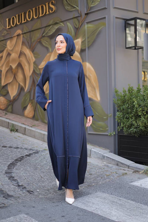 Alin Taşlı Ferace Lacivert