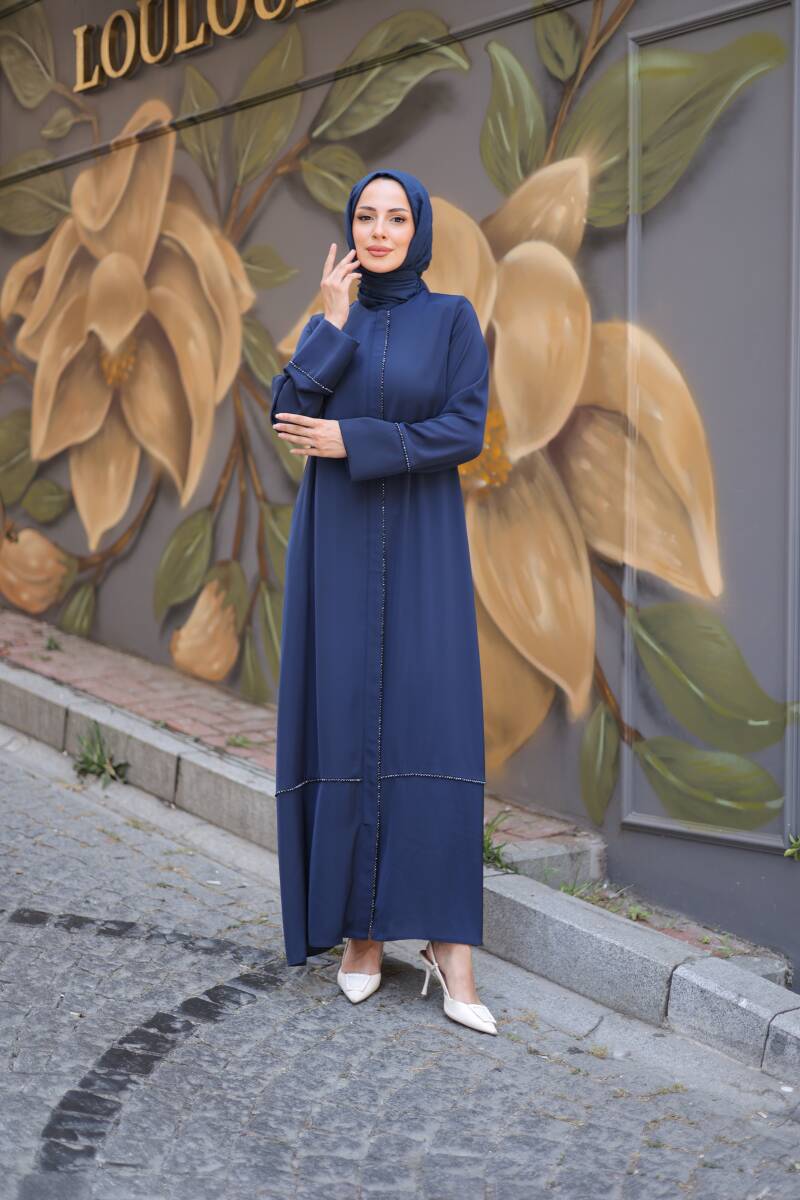Alin Taşlı Ferace Lacivert