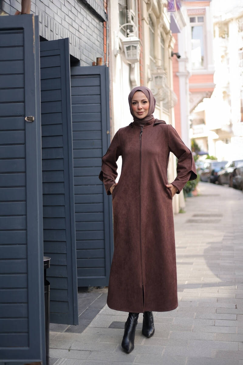 Lina Süet Kaban Kahverengi